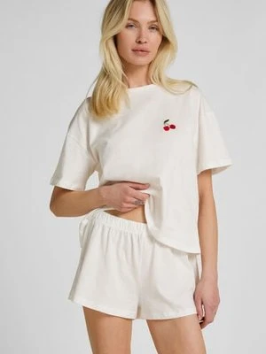 Hunkemöller Zestaw piżamowy z bawełny Biały