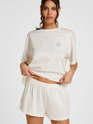 Hunkemöller Zestaw piżamowy z bawełny Biały