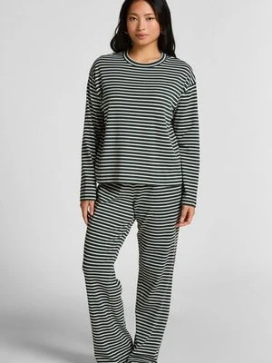 Hunkemöller Zestaw piżamowy z bawełny dżersejowej Zielony