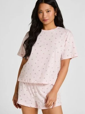 Hunkemöller Zestaw piżamowy z bawełny Różowy