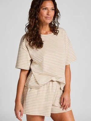 Hunkemöller Zestaw piżamowy z dżerseju Beżowy