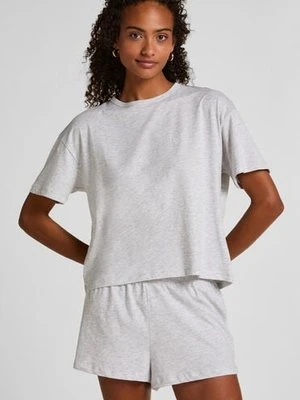 Hunkemöller Zestaw piżamowy z dżerseju w serca Szary