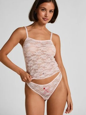 Hunkemöller Zestaw prezentowy na Walentynki ze 3 pary stringów Różowy