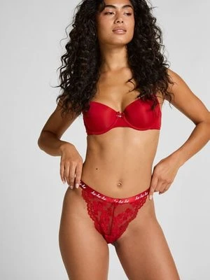 Hunkemöller Zestaw prezentowy ze stringami świątecznymi Czerwony