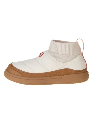 Hunter Botki zimowe w kolorze kremowym rozmiar: 38