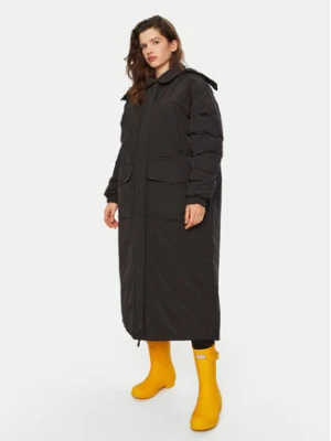 Hunter Płaszcz przejściowy HARW0014242 Czarny Regular Fit