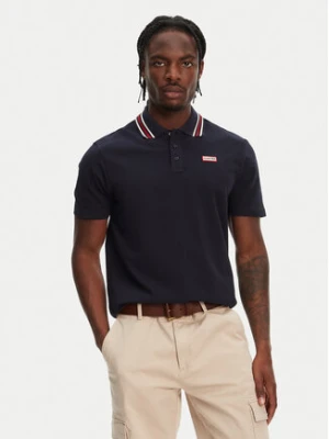 Hunter Polo Noris SS HARM0037242 Granatowy Regular Fit