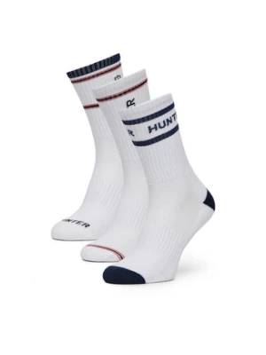 Hunter Skarpety długie AS_HUNTER_02W_SS25 (3-PACK) Biały