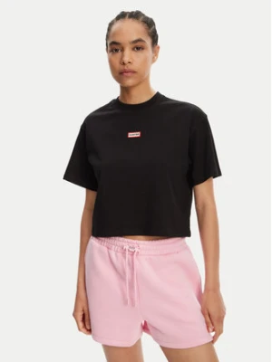Hunter T-Shirt Leona HARW0070251 Czarny Regular Fit