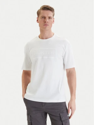 Hunter T-Shirt W126-HRMTS-1004-01X Biały Regular Fit