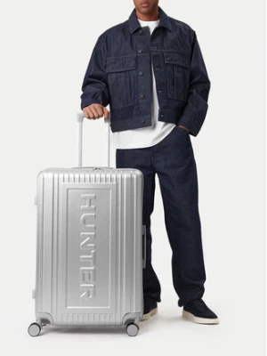 Hunter Walizka duża CEO-HUNTER-L-002-08-SILVER Srebrny