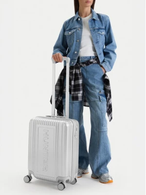 Hunter Walizka kabinowa CEO-HUNTER-S-002-08 Srebrny