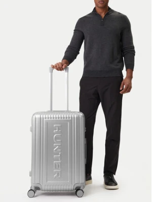Hunter Walizka średnia CEO-HUNTER-M-002-08-SILVER Srebrny
