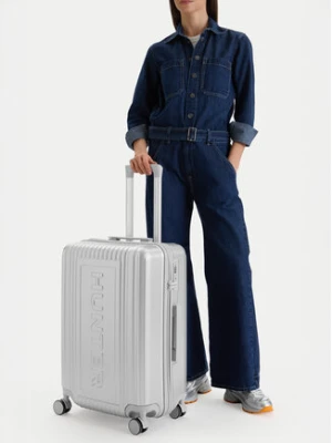 Hunter Walizka średnia CEO-HUNTER-M-002-08 Srebrny