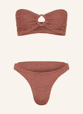 Hunza G Bikini Bandeau Gloria rosa