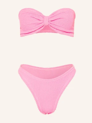 Hunza G Bikini Bandeau Jean pink
