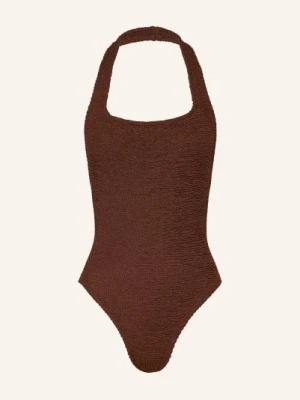 Hunza G Strój Kąpielowy Sandy Z Wiązaniem Na Szyi braun