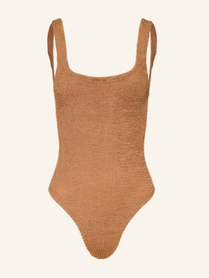Hunza G Strój Kąpielowy Square Neck braun