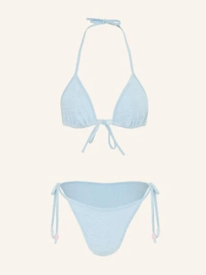 Hunza G Trójkątne Bikini Gina Z Ozdobnymi Perełkami blau
