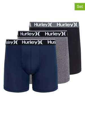 Hurley Bokserki (3 pary) w kolorze granatowo-szaro-czarnym rozmiar: XL