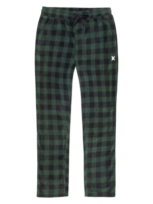 Hurley Spodnie polarowe w kolorze zielono-czarnym rozmiar: S