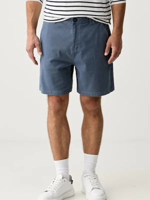 Hurley szorty chino męskie bawełniane z elastanem niebieski