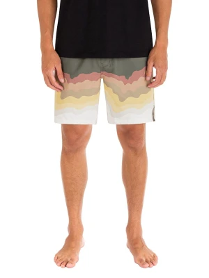 Hurley Szorty kąpielowe w kolorze khaki ze wzorem rozmiar: L