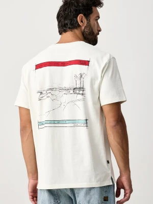 Hurley T-shirt męski bawełniany Craft Bowl beżowy