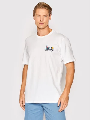 Hurley T-Shirt Wash Parrot Bay MTS0029710 Biały Regular Fit
