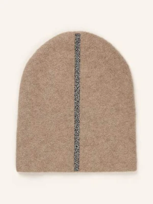 Hurray Czapka Z Kaszmiru Z Ozdobnymi Kamykami beige