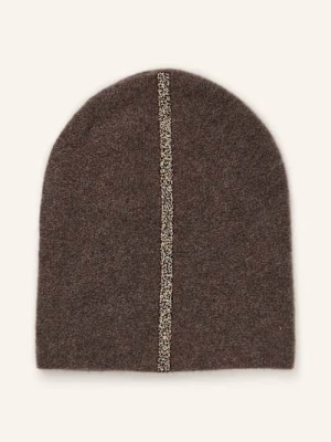 Hurray Czapka Z Kaszmiru Z Ozdobnymi Kamykami braun