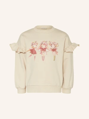 Hust And Claire Bluza Nierozpinana Hcsicilia Z Falbankami I Ozdobnymi Kamykami beige