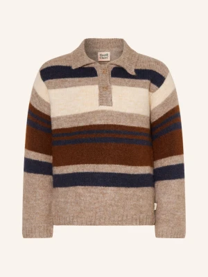 Hust And Claire Koszulka Polo Z Dzianiny Hcpelle beige
