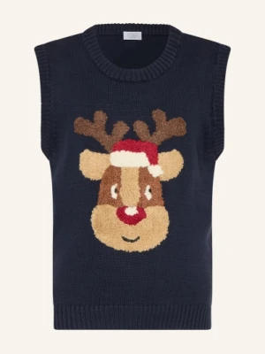 Hust And Claire Sweter Bez Rękawów Hcprinco blau