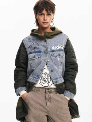 Hybrydowa parka z kapturem Mickey Desigual