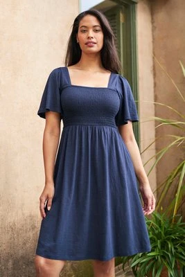 Hydra damska marszczona sukienka - Navy Mountain Warehouse