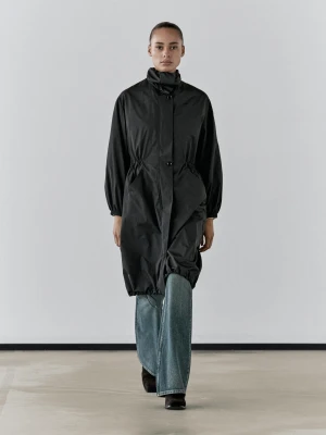 Hydrofobowa Parka Z Odpinaną Kamizelką Spodnią - Czarny - - Massimo Dutti - Kobieta