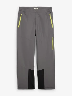 Hydrofobowe spodnie funkcyjne, termiczne, regular fit BonPrix szary