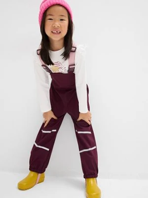 Hydrofobowe, termiczne spodnie przeciwdeszczowe z miękkiej tkaniny softshellowej bonprix