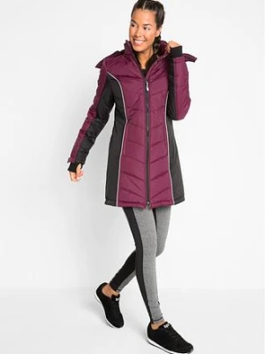 Hydrofobowy płaszcz narciarski pikowany bonprix