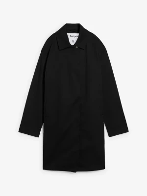 Hydrofobowy trencz, oversize BonPrix czarny
