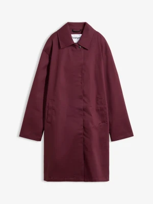 Hydrofobowy trencz, oversize BonPrix czerwony