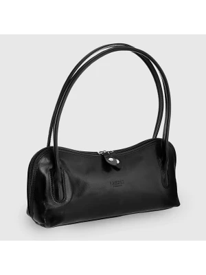 I MEDICI FIRENZE Skórzana torebka w kolorze czarnym - 31 x 14,5 x 6,5 cm rozmiar: onesize