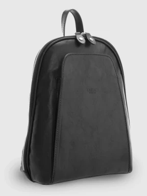 I MEDICI FIRENZE Skórzany plecak w kolorze czarnym - 24 x 31 x 12 cm rozmiar: onesize