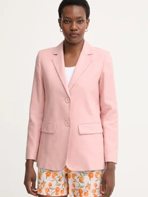 iBlues marynarka jednorzędowa damska z lnem GIRINO