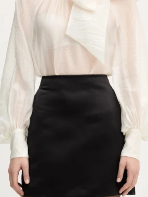 IBlues spódnica NEGOCE kolor czarny mini rozkloszowana 2527106015200