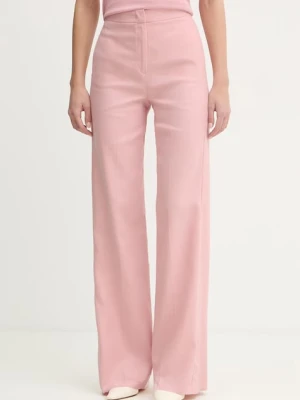 iBlues spodnie straight damskie z dodatkiem lnu CANALE