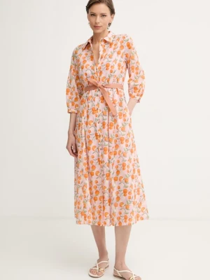 iBlues sukienka koszulowa bawełniana SALMO