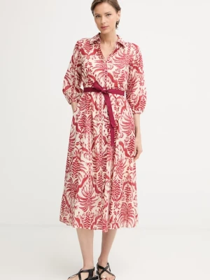 iBlues sukienka koszulowa bawełniana SALMO
