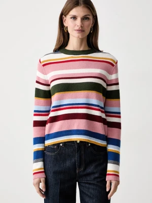 iBlues sweter damski z wełną IBLAFONA różowy